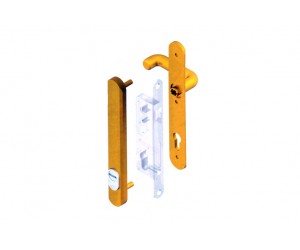 Disec OP29D1D Προστατευτικό κυλίνδρου για πόρτες αλουμινίου, με εσωτερικό ενσωματωμένο πόμολο, κατάλληλο για κλειδαριές γερμανικού τύπου
