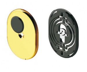 Disec KT2140 Διακοσμητικό για κλειδαριά Omega, εσωτερικό μικρό με πλαστική βάση και πορτάκι